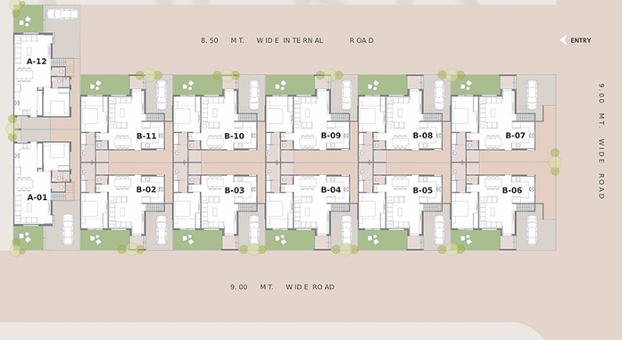 Master Plan of Vihal Aranya Nest in Sama Chhani Canal Road, Vadodara - Image 263339